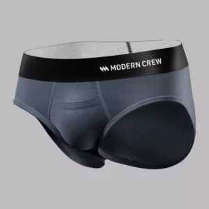 modern crew grey brief underwear